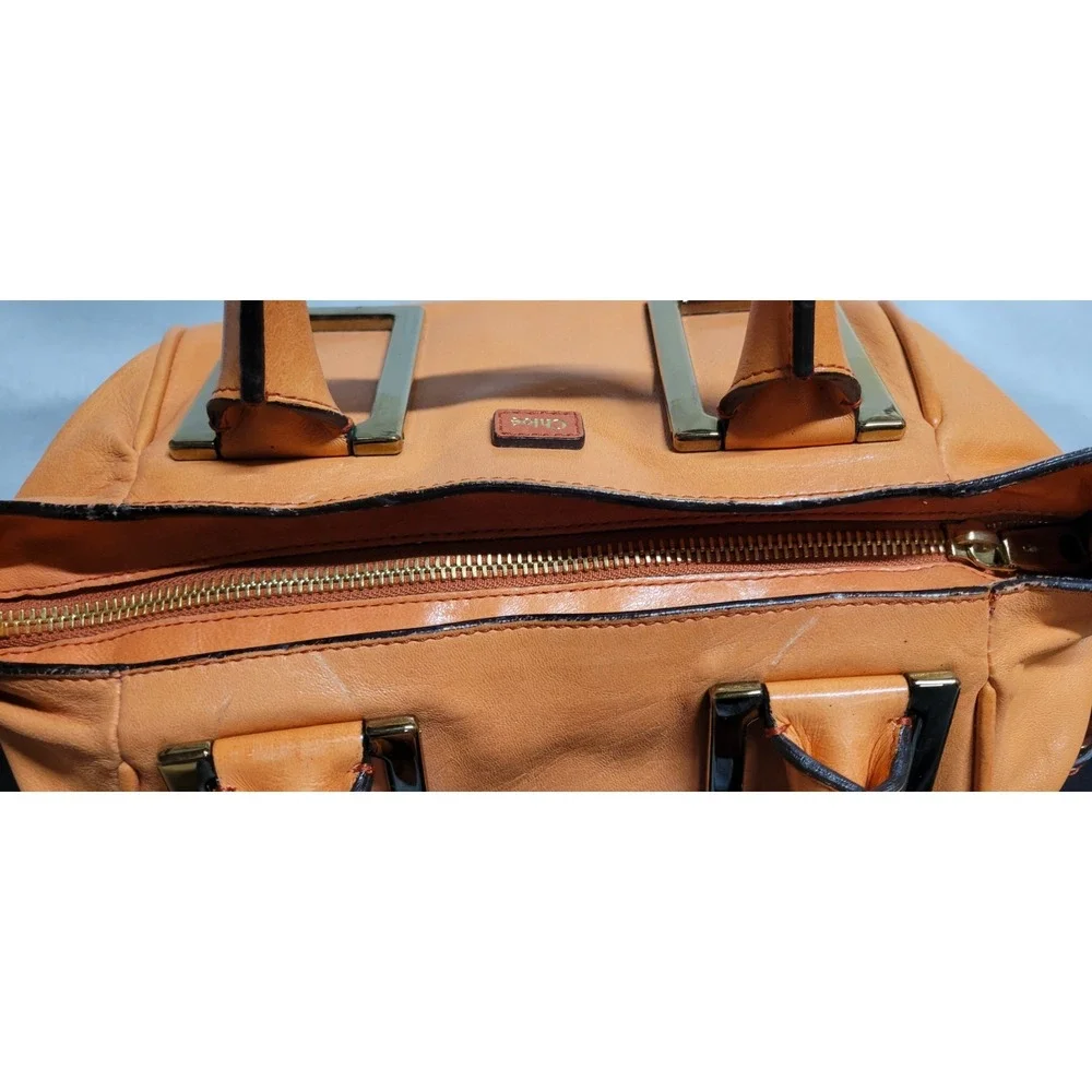 Chloé orange leather